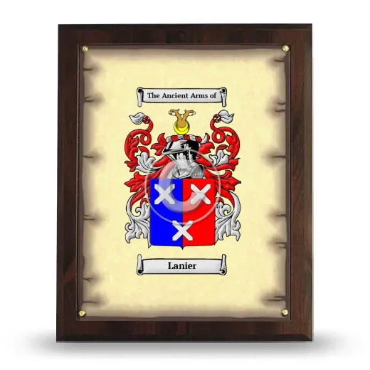 Lanier Coat of Arms Plaque