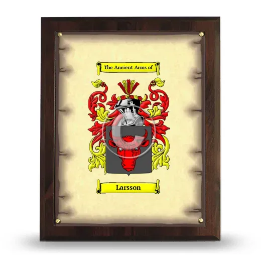 Larsson Coat of Arms Plaque