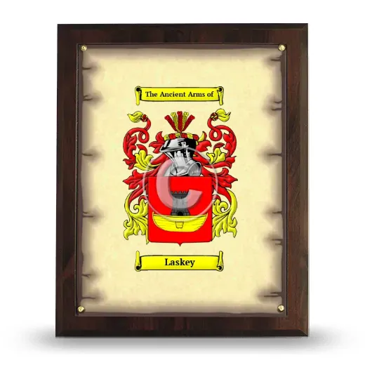 Laskey Coat of Arms Plaque