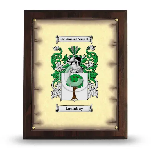 Laundray Coat of Arms Plaque