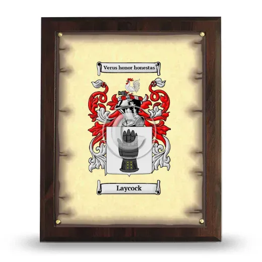 Laycock Coat of Arms Plaque