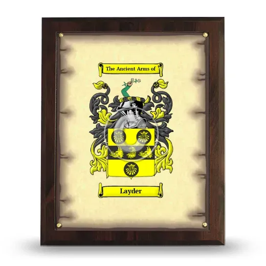 Layder Coat of Arms Plaque