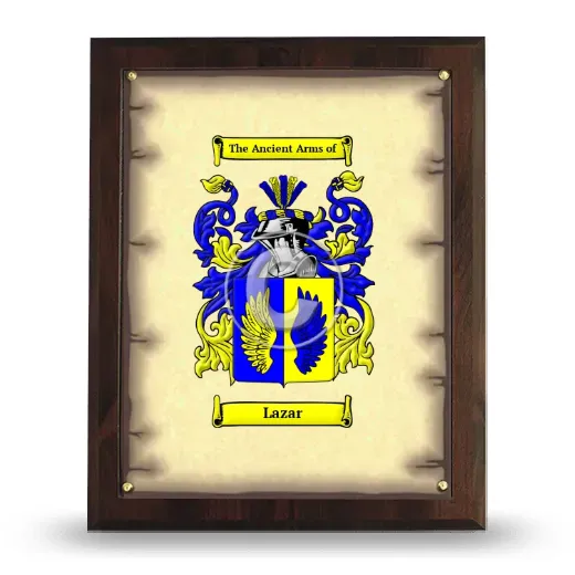 Lazar Coat of Arms Plaque