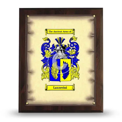 Lazzerini Coat of Arms Plaque