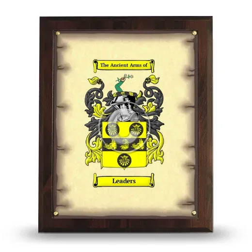 Leaders Coat of Arms Plaque