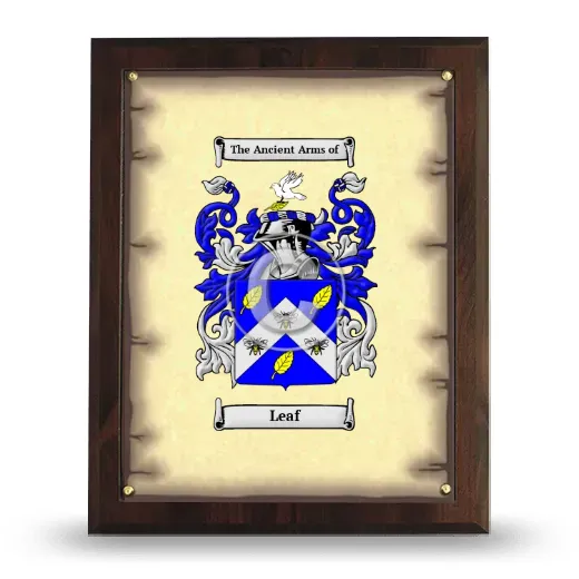 Leaf Coat of Arms Plaque