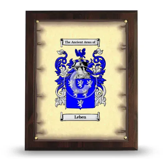 Leben Coat of Arms Plaque