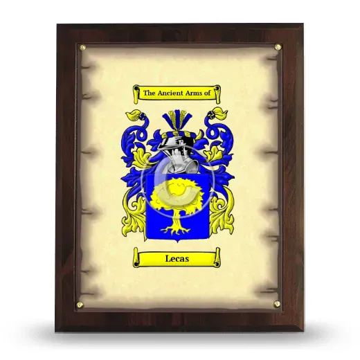 Lecas Coat of Arms Plaque