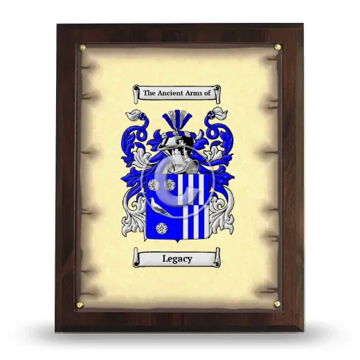 Legacy Coat of Arms Plaque
