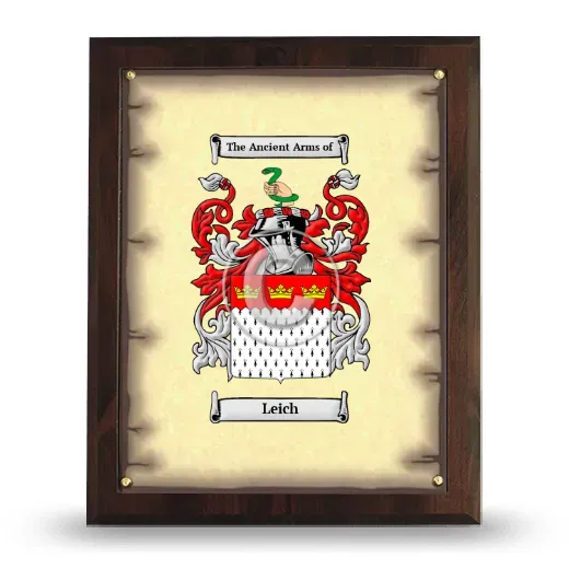 Leich Coat of Arms Plaque
