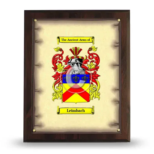 Leimbach Coat of Arms Plaque