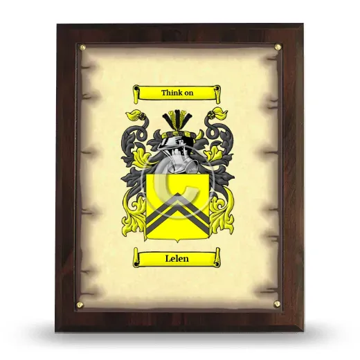 Lelen Coat of Arms Plaque