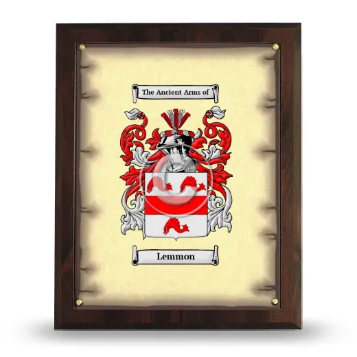 Lemmon Coat of Arms Plaque