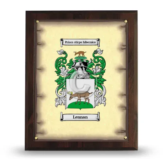 Lennan Coat of Arms Plaque