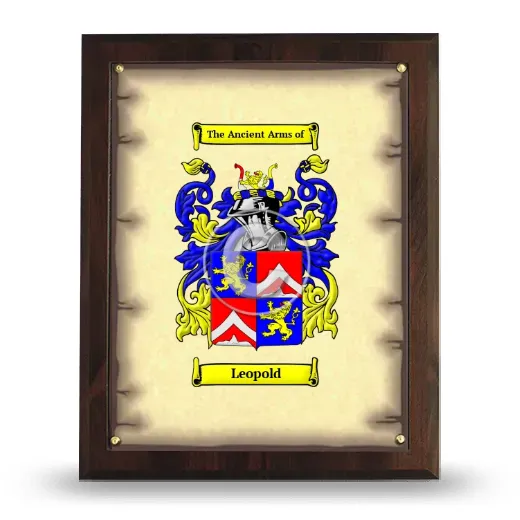 Leopold Coat of Arms Plaque