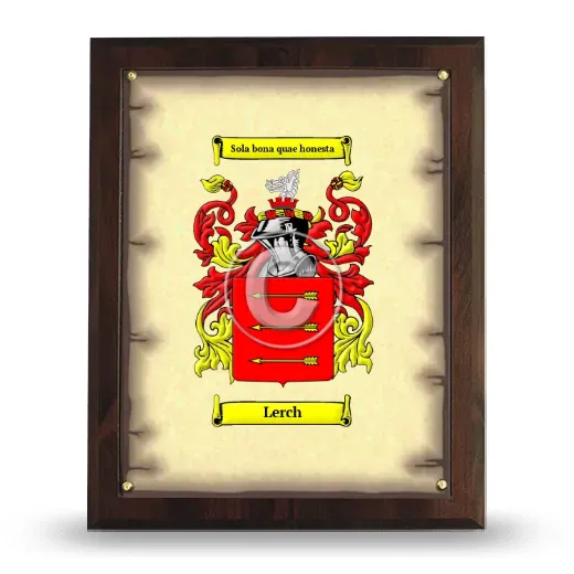 Lerch Coat of Arms Plaque