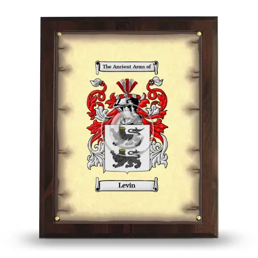 Levin Coat of Arms Plaque