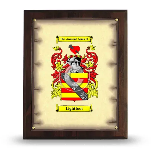 Lightfoot Coat of Arms Plaque