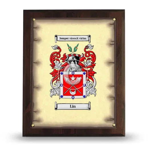 Lin Coat of Arms Plaque