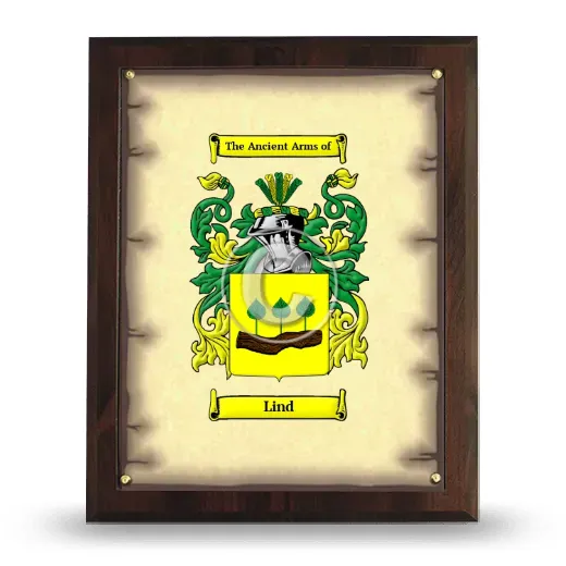 Lind Coat of Arms Plaque