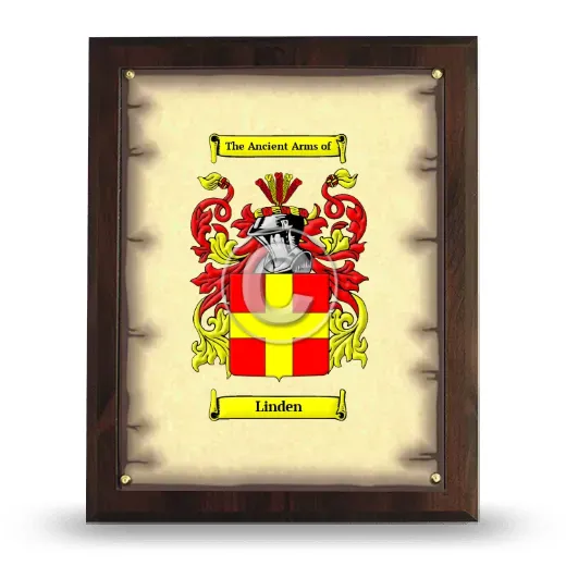 Linden Coat of Arms Plaque