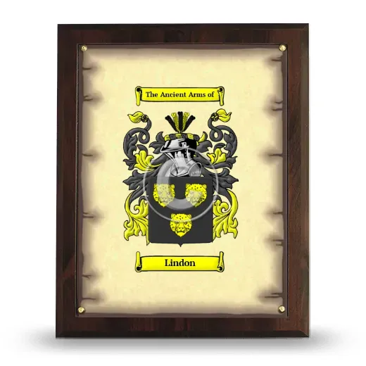Lindon Coat of Arms Plaque