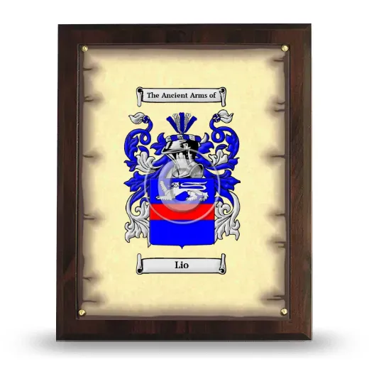 Lio Coat of Arms Plaque