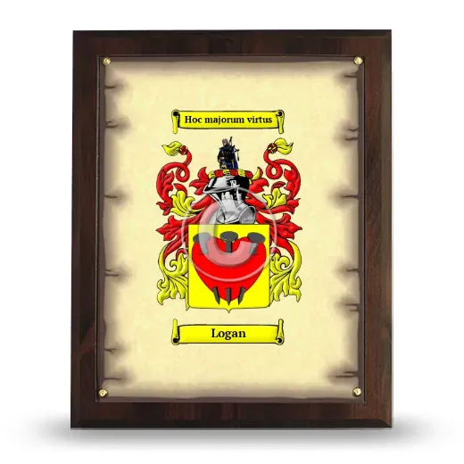 Logan Coat of Arms Plaque
