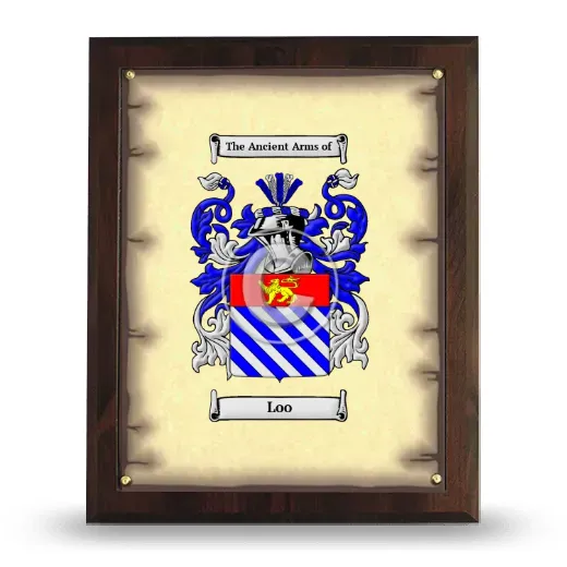 Loo Coat of Arms Plaque