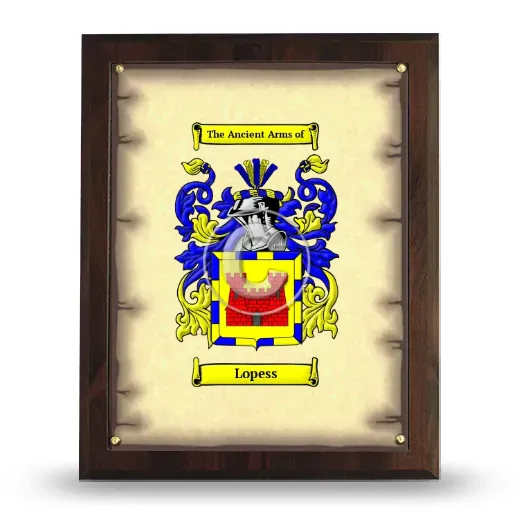 Lopess Coat of Arms Plaque