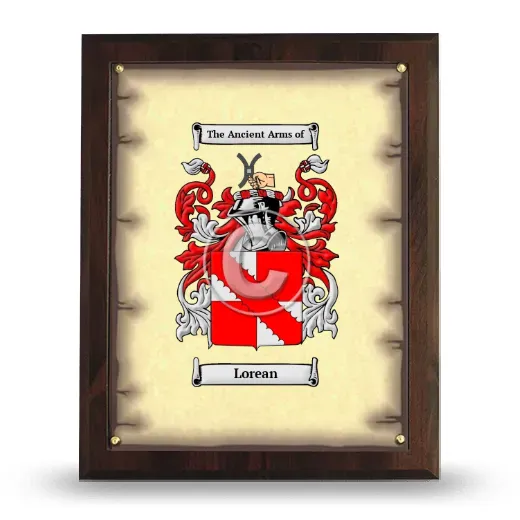 Lorean Coat of Arms Plaque
