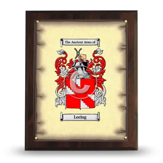 Loring Coat of Arms Plaque