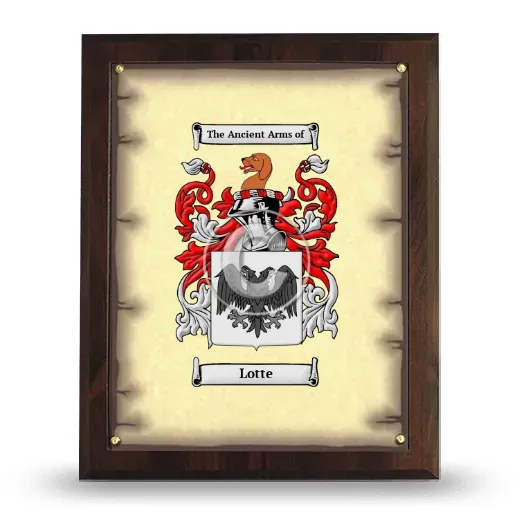 Lotte Coat of Arms Plaque