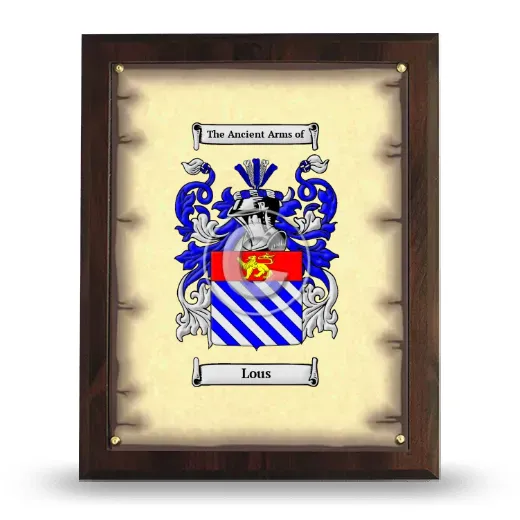 Lous Coat of Arms Plaque