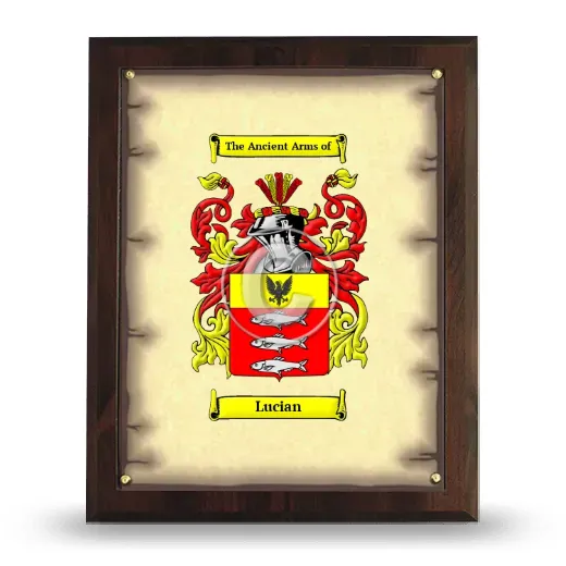 Lucian Coat of Arms Plaque