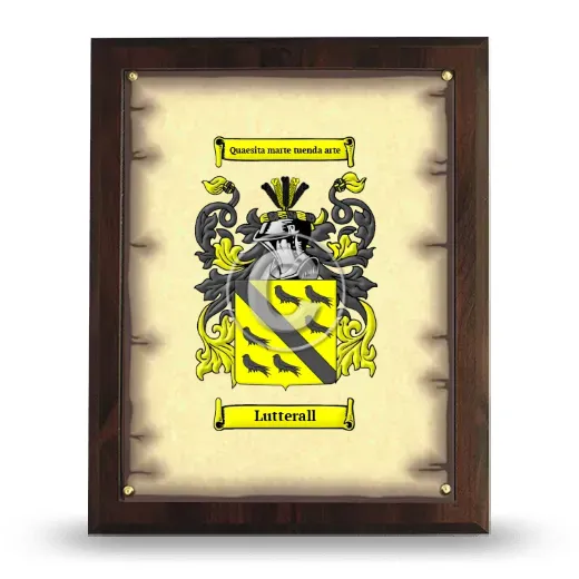 Lutterall Coat of Arms Plaque