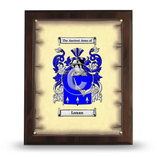 Luxan Coat of Arms Plaque