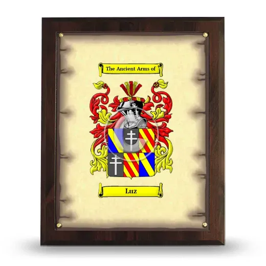 Luz Coat of Arms Plaque