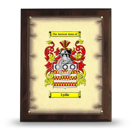 Lydie Coat of Arms Plaque