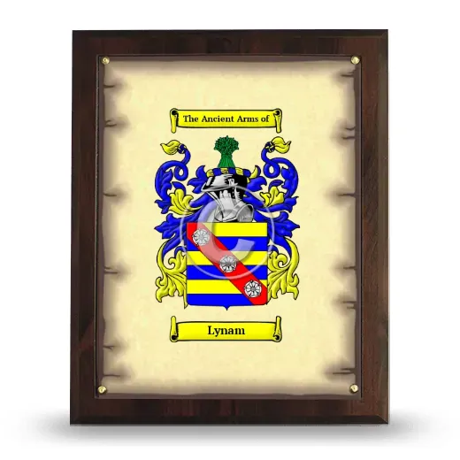 Lynam Coat of Arms Plaque