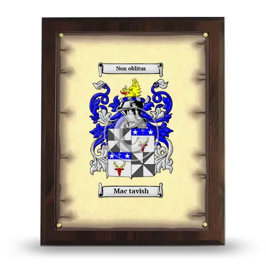 Mac tavish Coat of Arms Plaque
