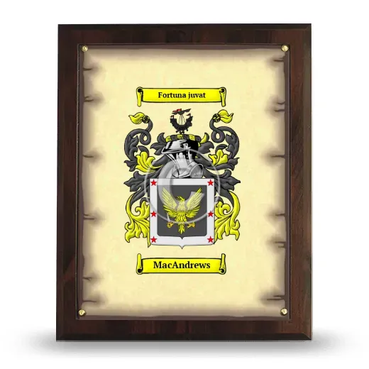 MacAndrews Coat of Arms Plaque