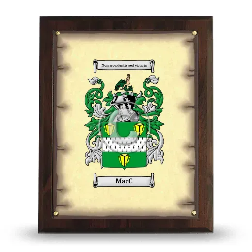 MacC Coat of Arms Plaque
