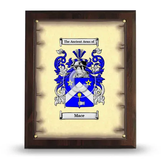 Mace Coat of Arms Plaque