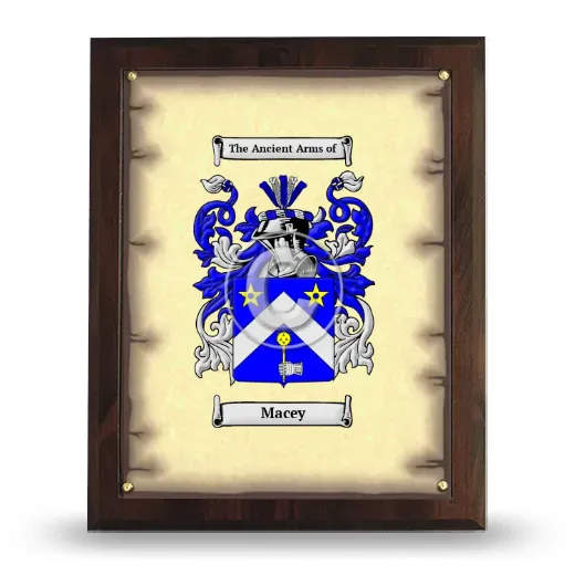 Macey Coat of Arms Plaque