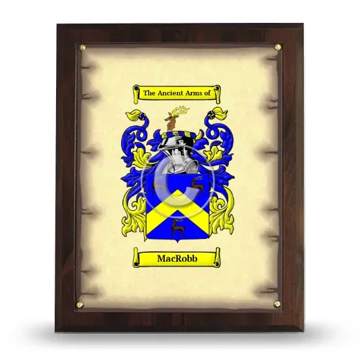 MacRobb Coat of Arms Plaque