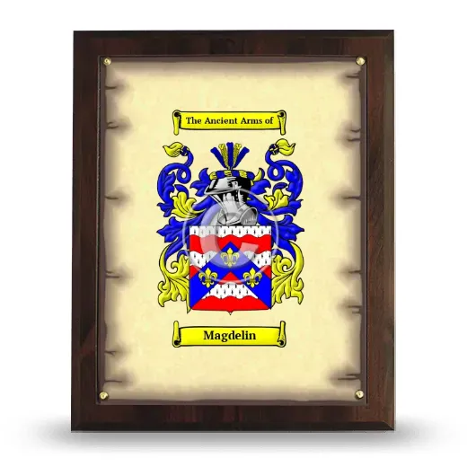 Magdelin Coat of Arms Plaque