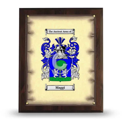 Maggi Coat of Arms Plaque