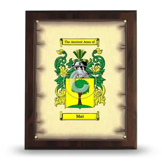 Mai Coat of Arms Plaque