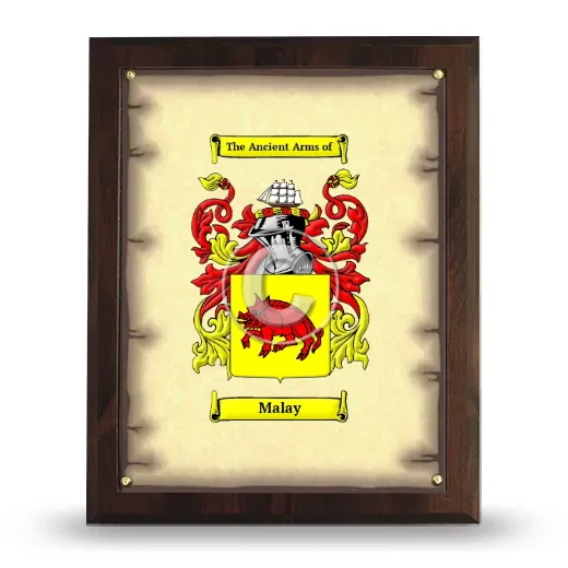 Malay Coat of Arms Plaque